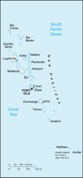 Vanuatu map Vanuatu map