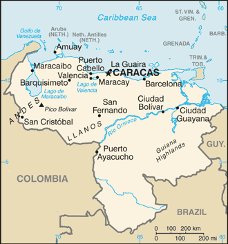 Venezuela map Venezuela map