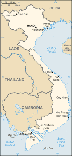 Vietnam map