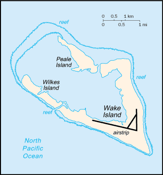 Wake Island map Wake Island map