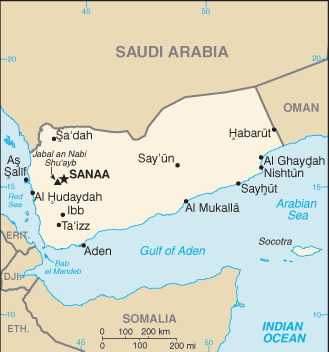 Yemen map Yemen map