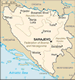 Bosnia and Herzegovinas map