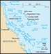 Coral Sea Islands map
